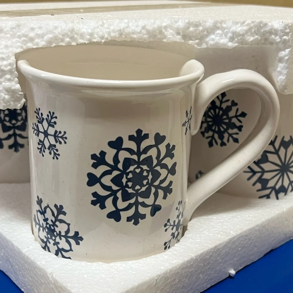Vintage St. Nicholas Square Christmas Mugs